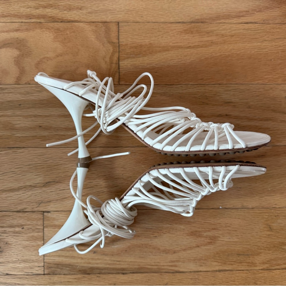 Bottega Veneta Dot Lace Up Sandal - Picture 6 of 14